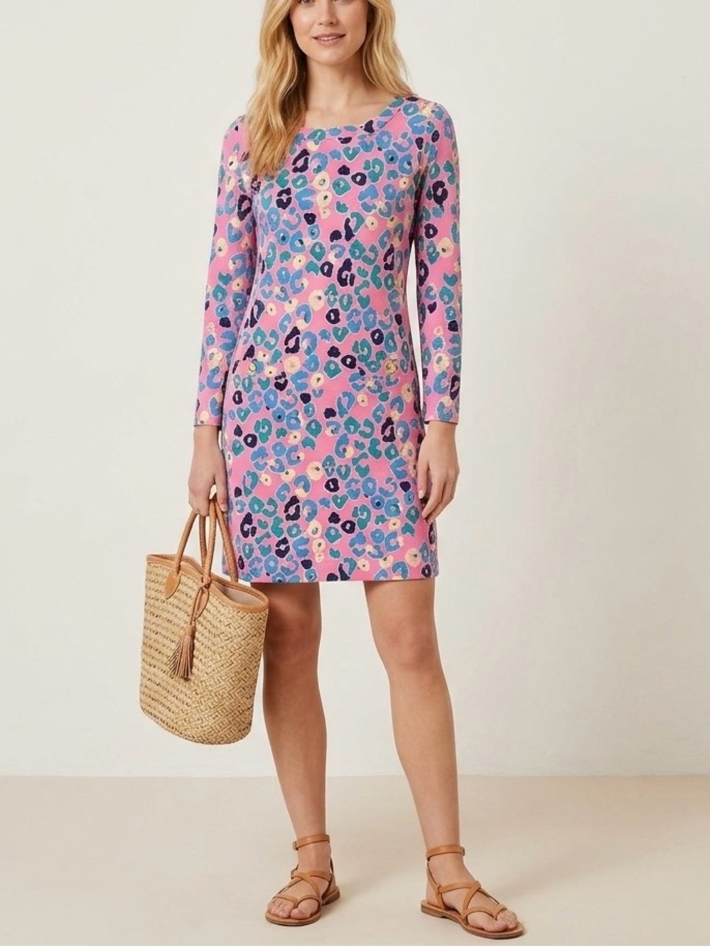 Lilly Pulitzer Womens Corine Dress Paws Off Leopard Print, sz. XXS